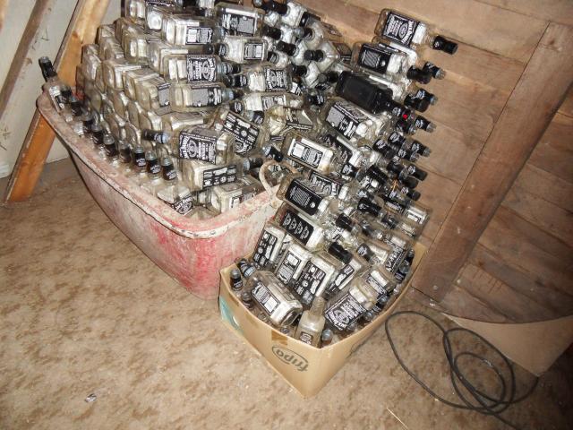 Jack Daniels scheint hier sehr beliebt zu sein.