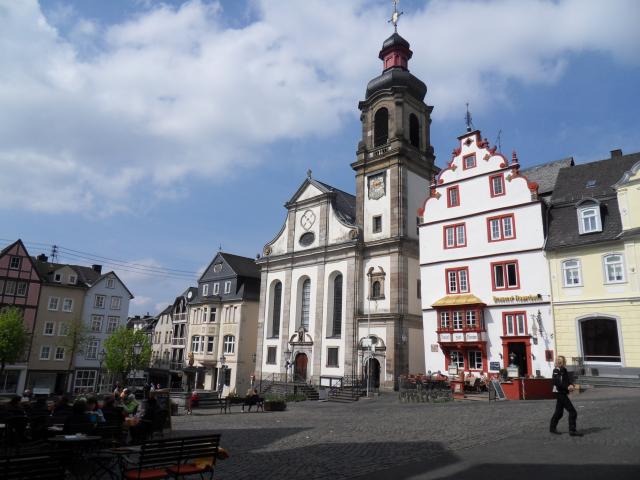 Auf dem Alten Markt im Zentrum von Hachenburg