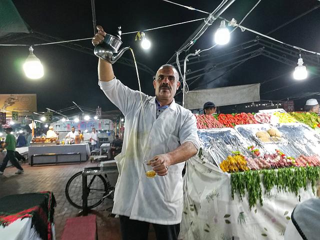 auf dem Markt in Marrakech