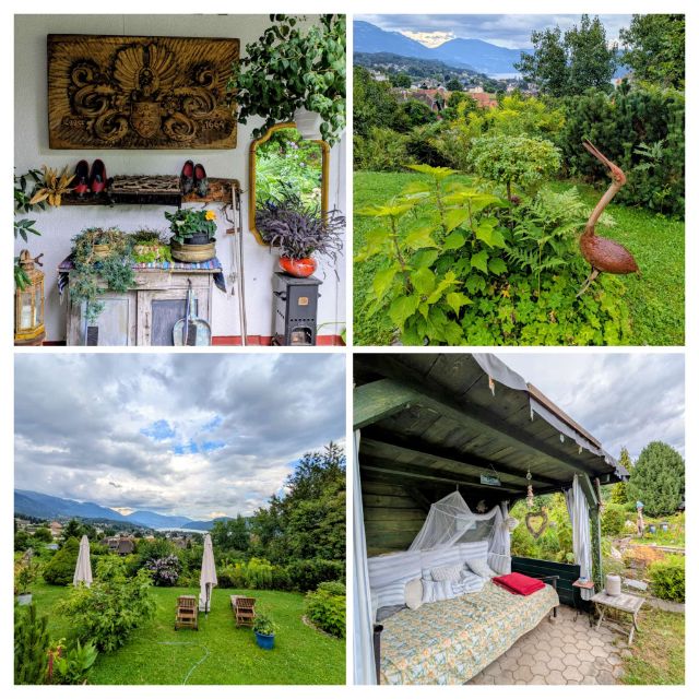 in unserem Garten