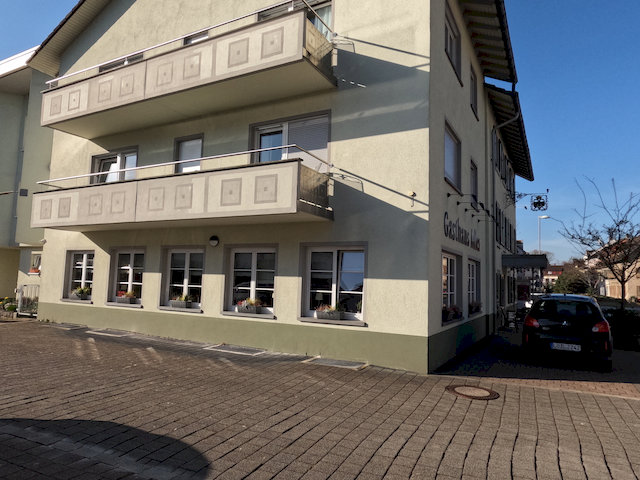 Morgens vor der Unterkunft in Schopfheim