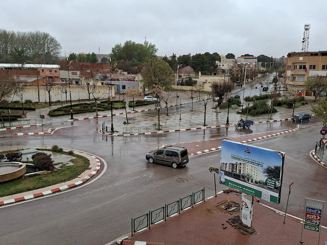 Die Aussicht von unserem Zimmer heute morgen