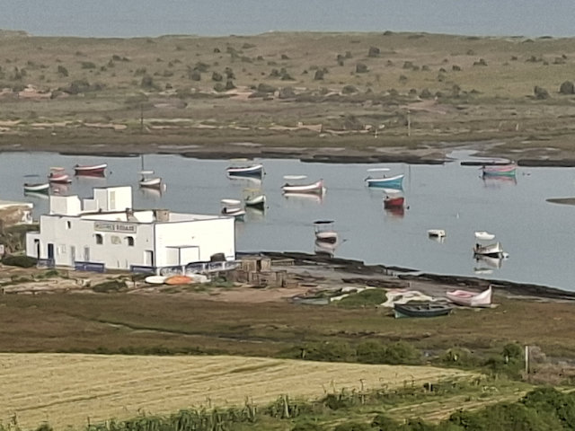 Blick auf die Lagune in Oualidia