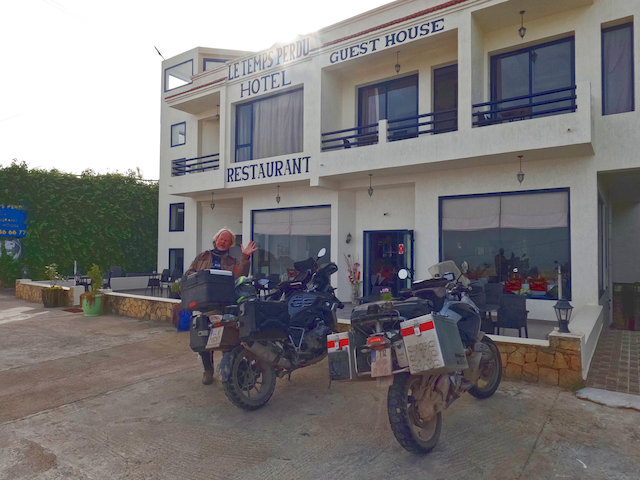 Abfahrbereit vor unserem letzten Guest-House