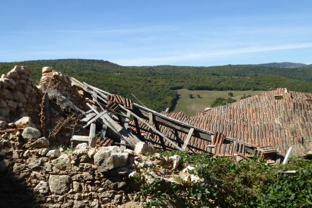 zerstörte Häuser in Pielarocca