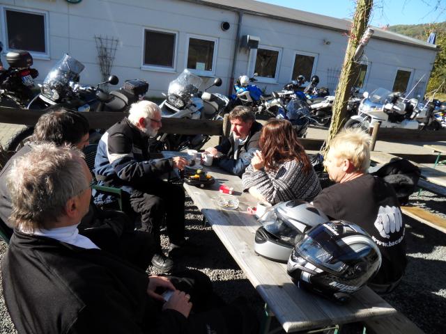 1. Pause im Cafe Fahrtwind