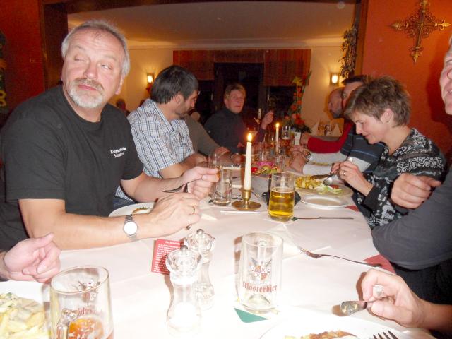 Abendessen am Samstag Abend