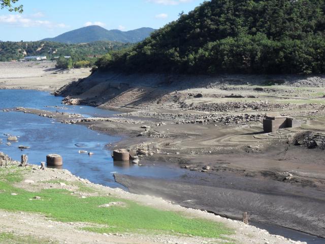 weggeschwemmte Brücke im Tal der Têt