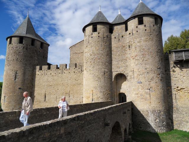 Brücke innerhalb der
Festungsanlage Carcassonne
