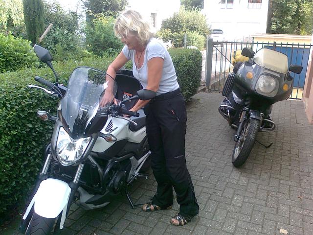 Packen der Motorräder