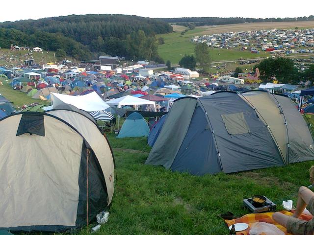 ein Blick auf das Festival-Gelände