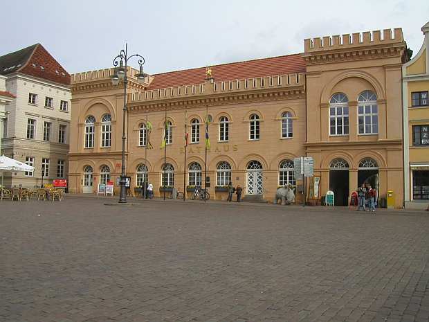 auf dem Schweriner Marktplatz