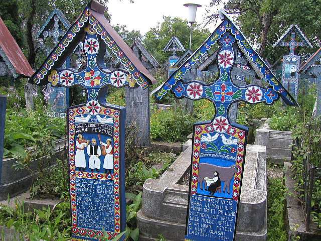auf dem "lustige Friedhof" von Sapanta