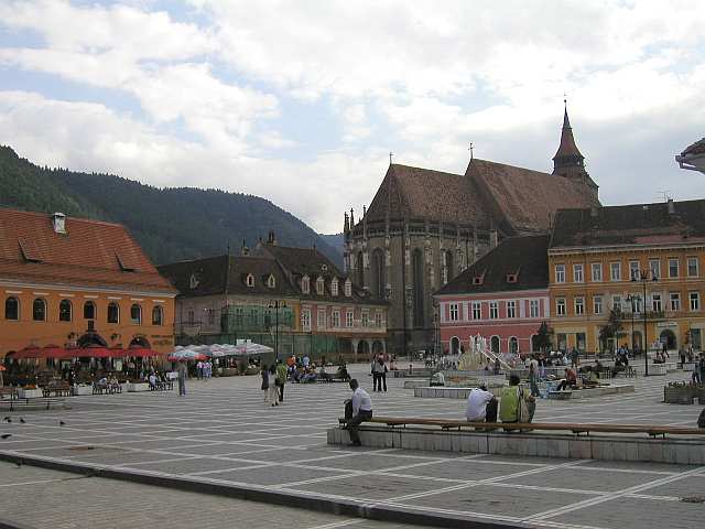 in der Altstadt Brasovs