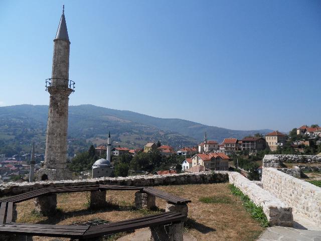 Aussicht von der Festung in Travnik