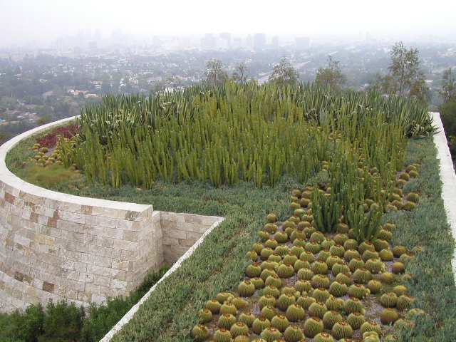 Blick vom Getty-Museum auf Los Angeles