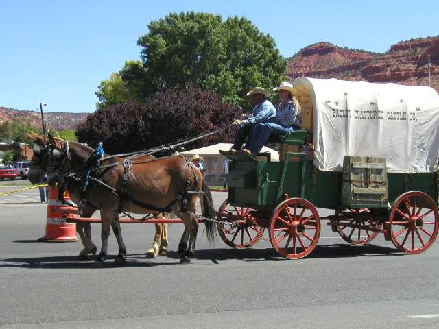 Volksfest mit Cowboys, Kutschen, Pferden