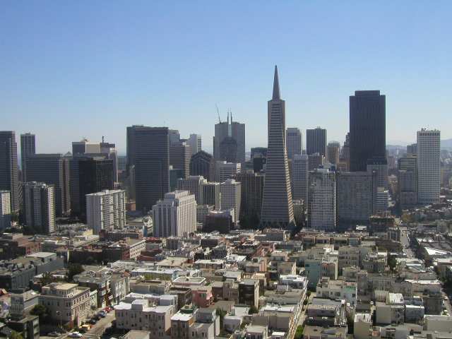 Aussicht vom Coit Tower in San Franciso