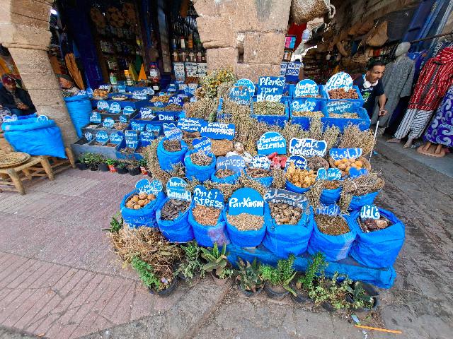 in der Medina von Essaouira, Kräuter gegen alle menschlichen Leiden