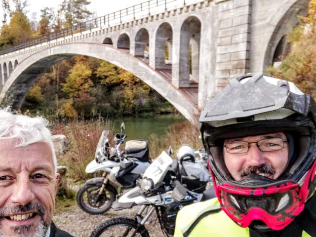 historische Brücke über die Iller bei Illerbeuren