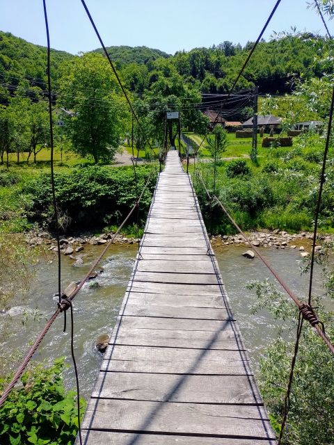 Hängebrücke am Kloster Bârsana