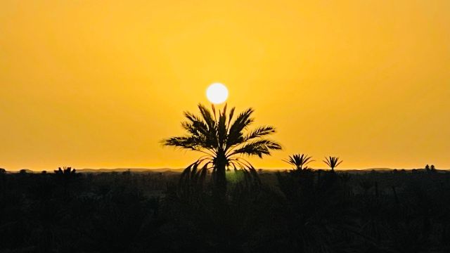 Sonnenaufgang über der Sahara