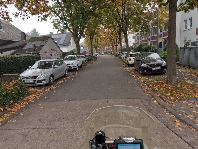 Herbststimmung in Trier bei der Abfahrt