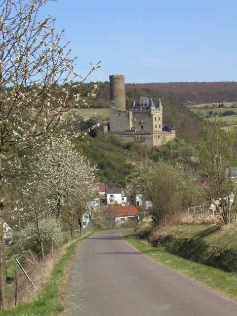 das Wahrzeichen des Dorfes die Burg Schwalbach