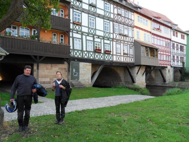 an der Krämer-Brücke in Erfurt