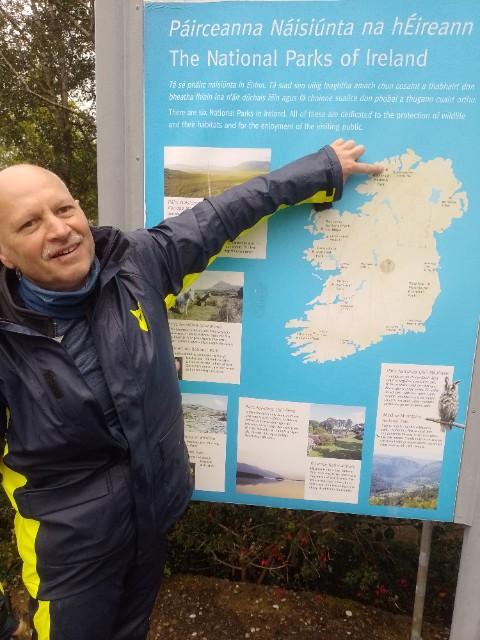 In einem der irischen Nationalparks unterwegs 