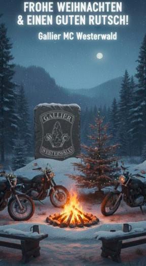 Weihnachtsgrüße der der MC Gallier